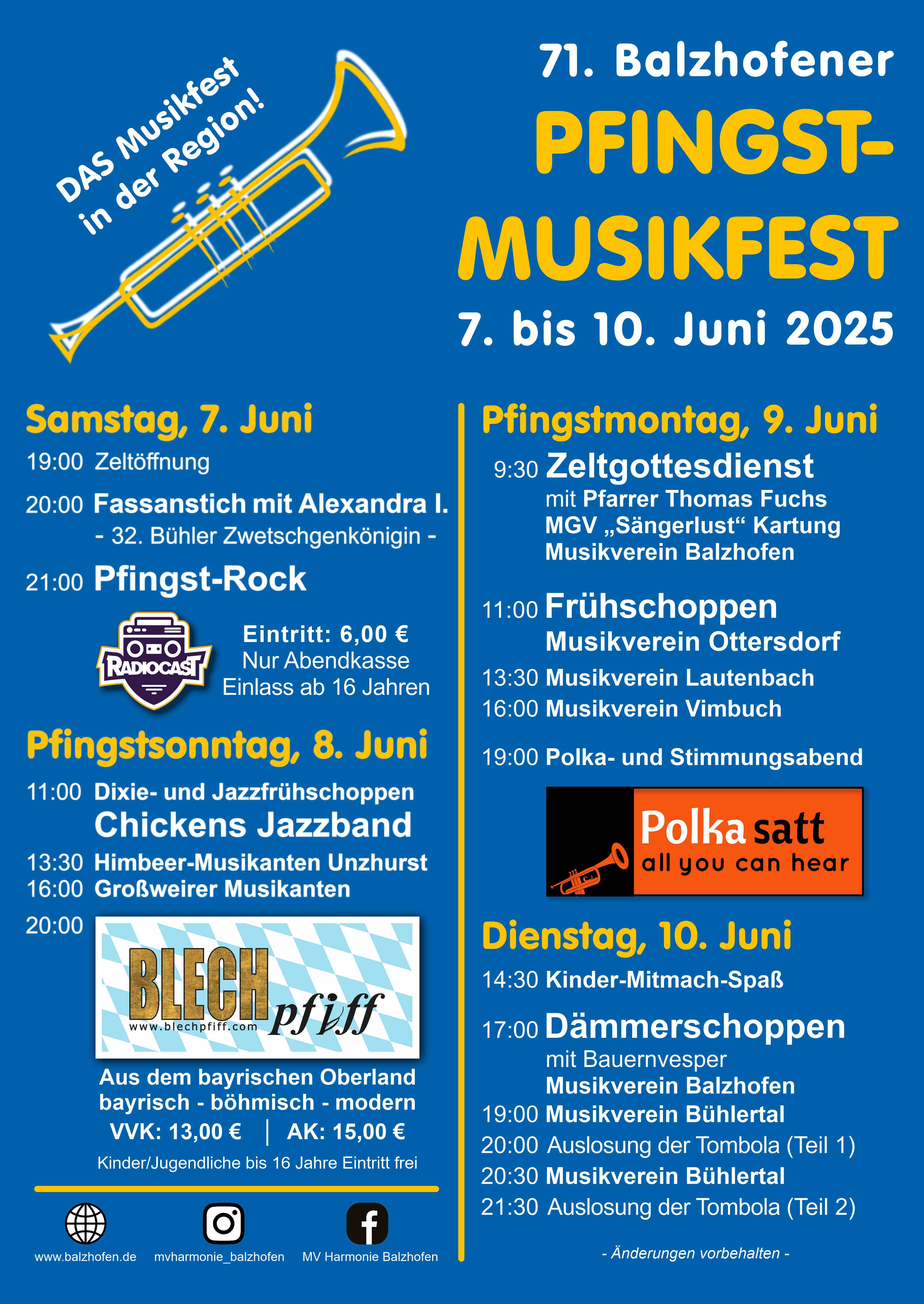 Pfingstmusikfest Plakat 2025