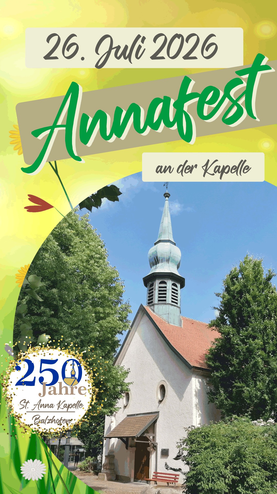 St.Anna-Fest am 26. Juli 2026