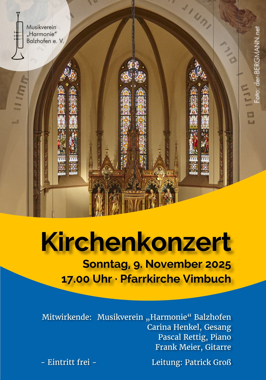 KIRCHENKONZERT Musikverein Harmonie Balzhofen am 09. November 2025