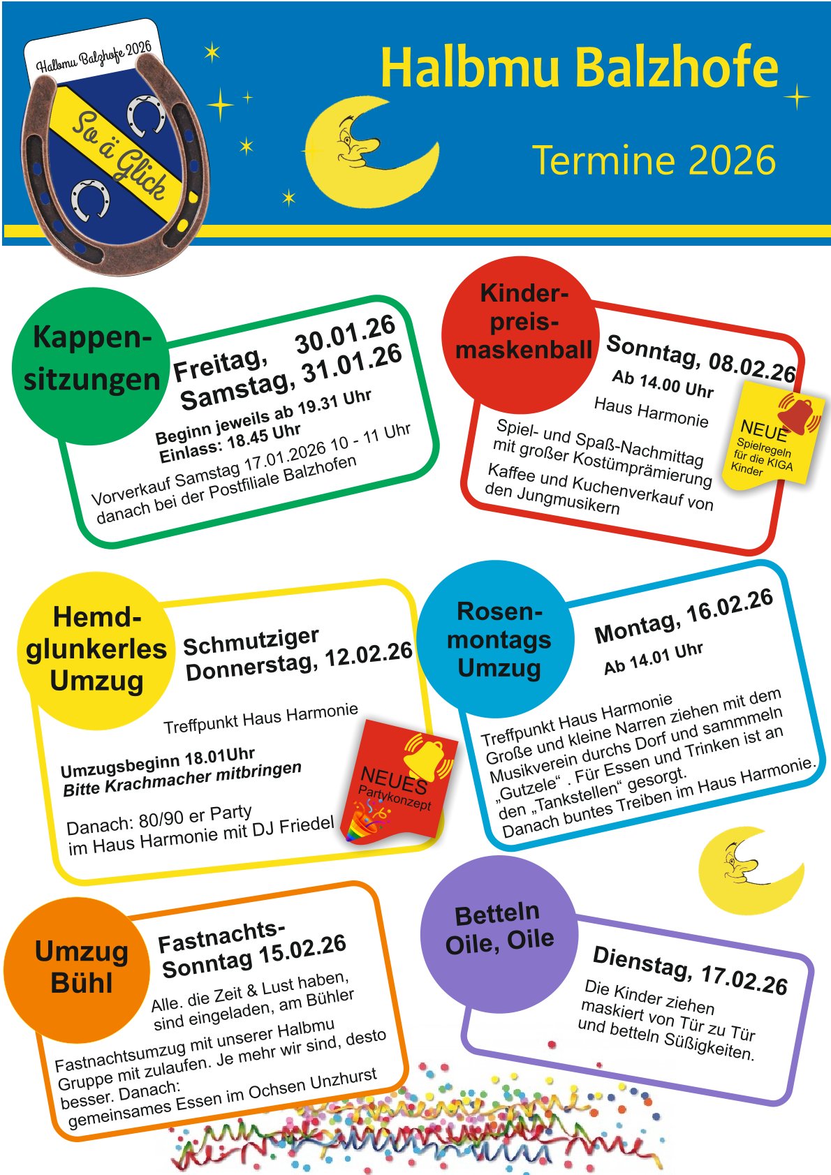 Fastnachtskampagne 2026 des Halbmu Balzhofen