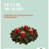 Adventskranzbinden mit dem Obst- und Gartenbauverein am Sonntag. 22. November 2026